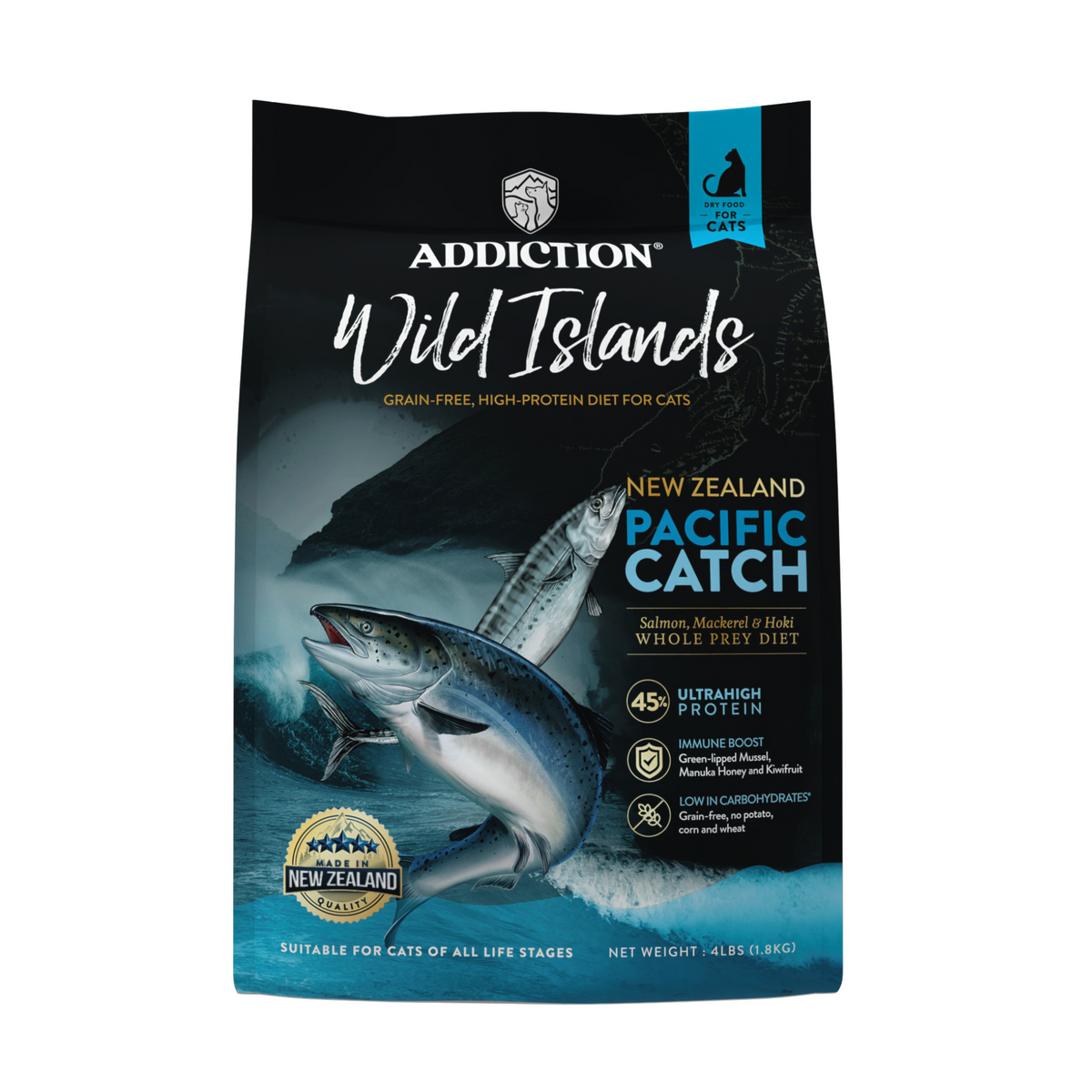 Addiction Wild Islands Pacific Catch Premium King Salmon Mackerel