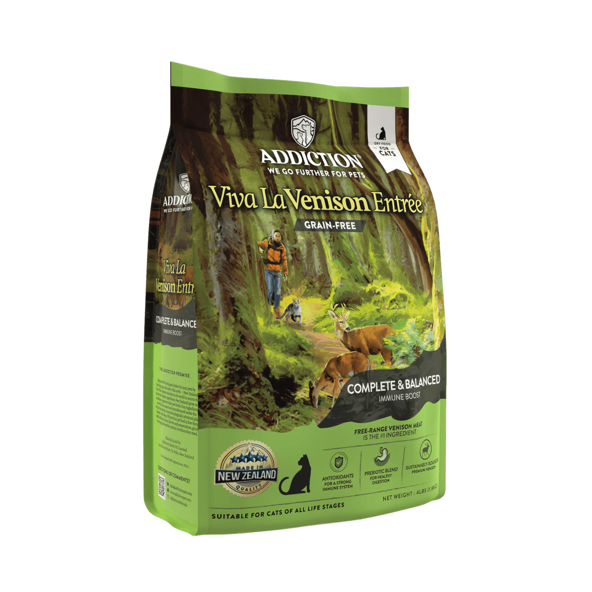 Addiction Viva La Venison Dry Cat Food Addiction Pet Foods