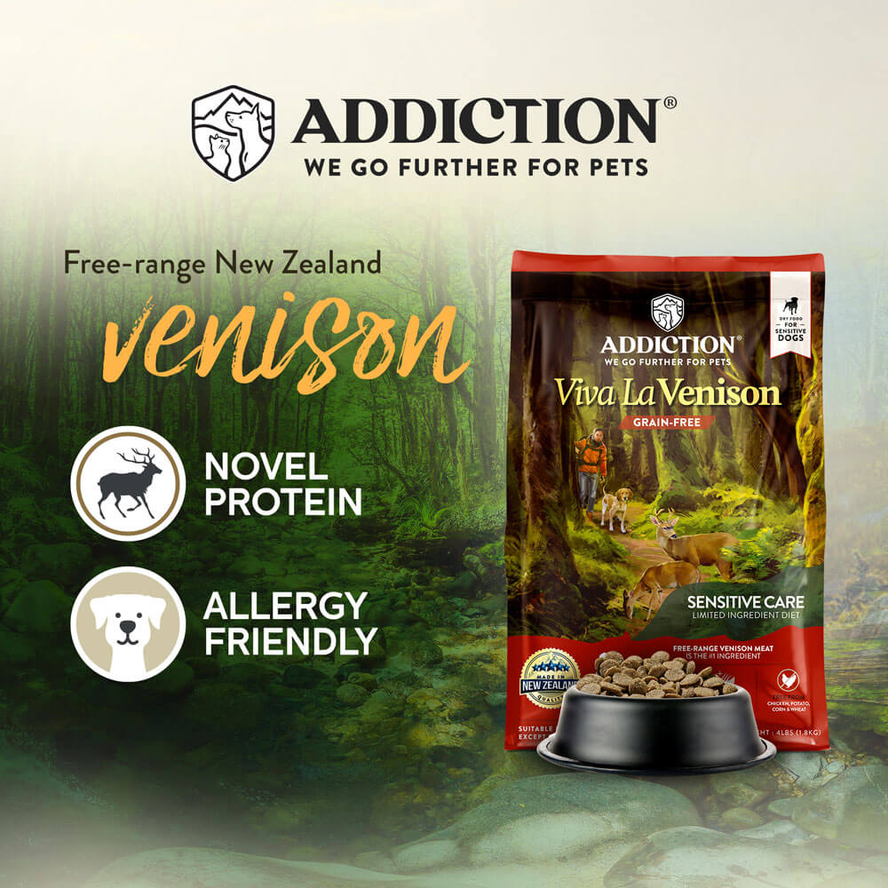 Addiction Viva La Venison Dry Dog Food Addiction Pet Foods