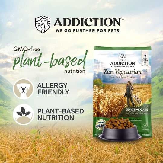 Addiction Zen Vegetarian Dry Dog Food Addiction Pet Foods