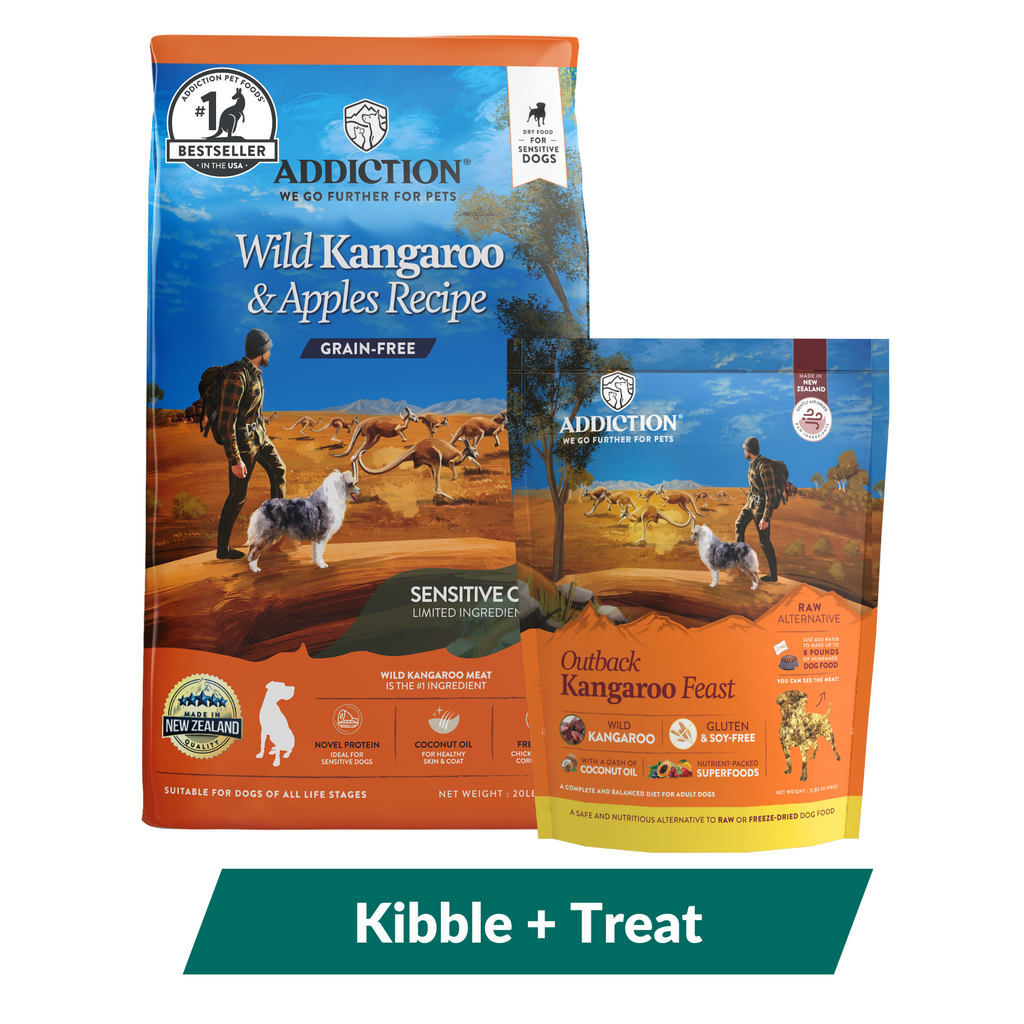 Addiction Outback Kangaroo Feast & Wild Kangaroo & Apples Dry Dog Food Bundle