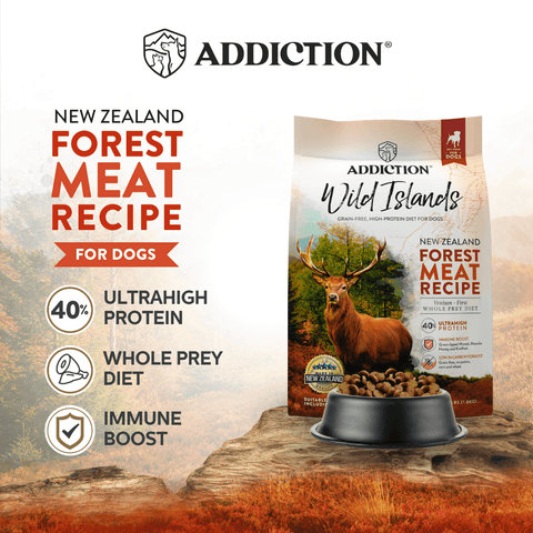 Addiction Wild Islands Forest Meat Premium Venison Recipe Dry Dog Food