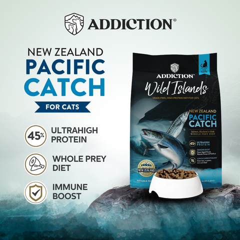 Wild Islands Pacific Catch Premium King Salmon Mackerel & Hoki Dry Cat Food