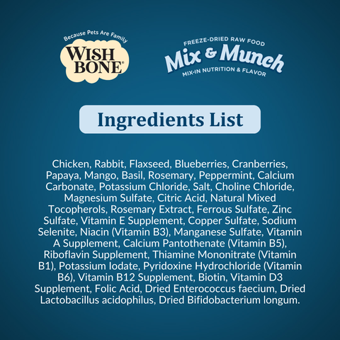 Wishbone Mix & Munch Chicken & Rabbit Cat - 350g