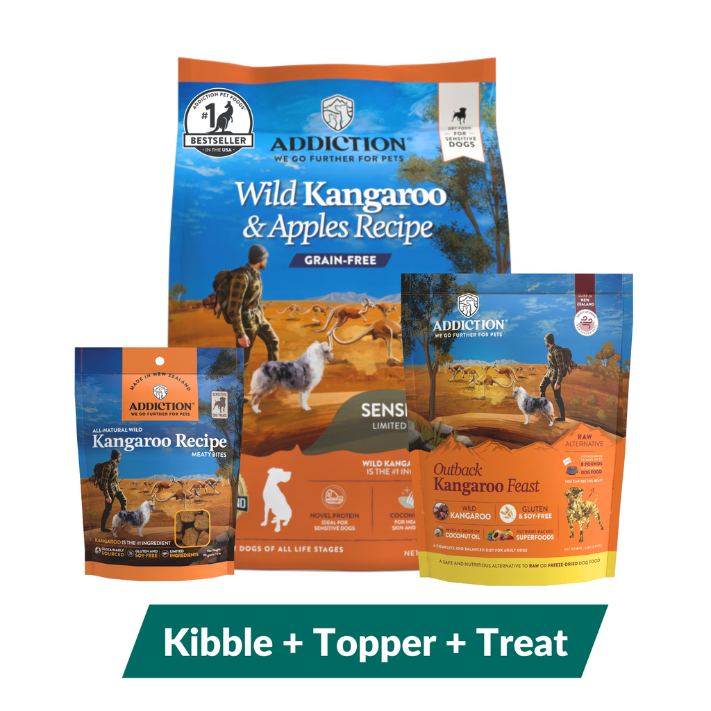 Addiction Kangaroo Dog Food & Treats Bundle