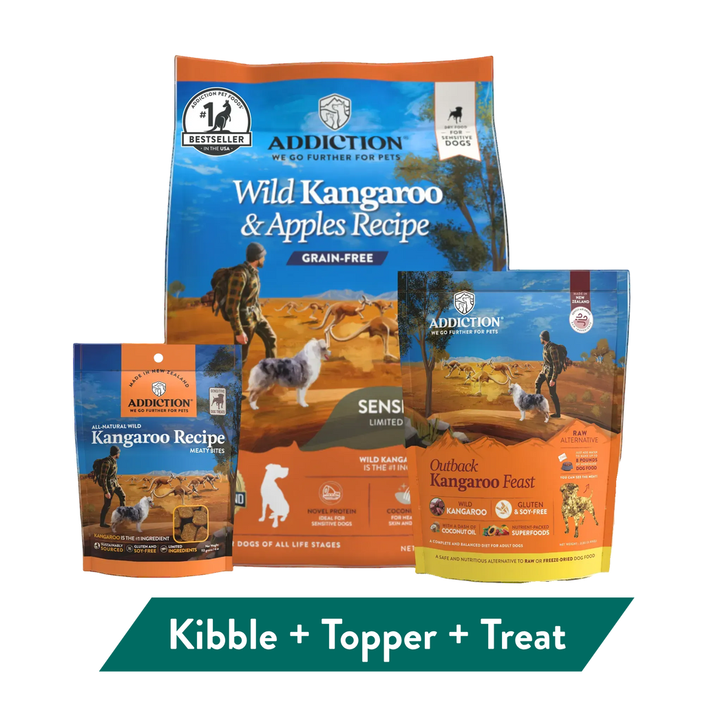 Addiction Kangaroo Dog Food & Treats Bundle