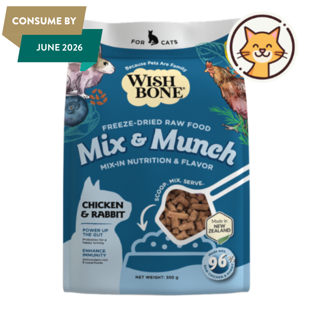 Wishbone Mix & Munch Chicken & Rabbit Cat - 350g