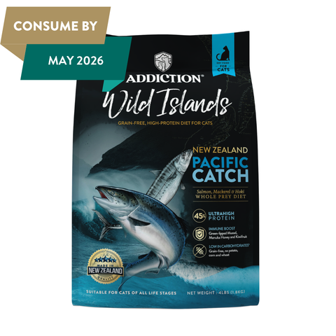 Addiction Wild Islands Pacific Catch Premium King Salmon Mackerel & Hoki Dry Cat Food