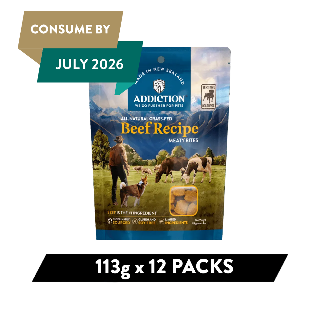 Addiction Beef Meaty Bites - Hypoallergenic Dog Treats