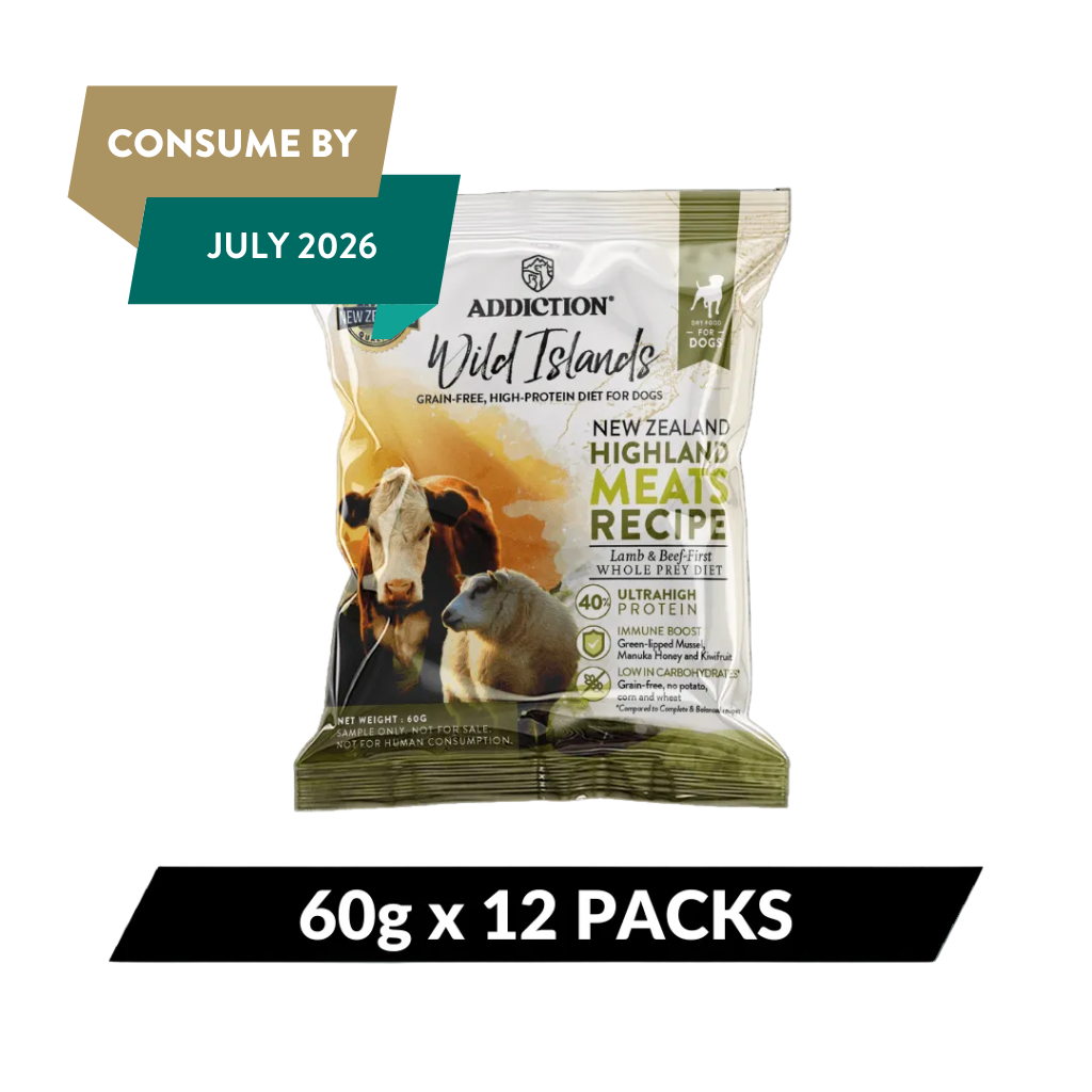 Addiction Wild Islands Highland Meats Grass-Fed Beef & Lamb Recipe Dry Dog Food