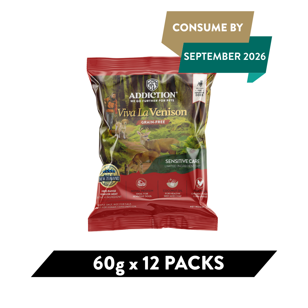 Addiction Viva La Venison Dry Dog Food - Pack of 12