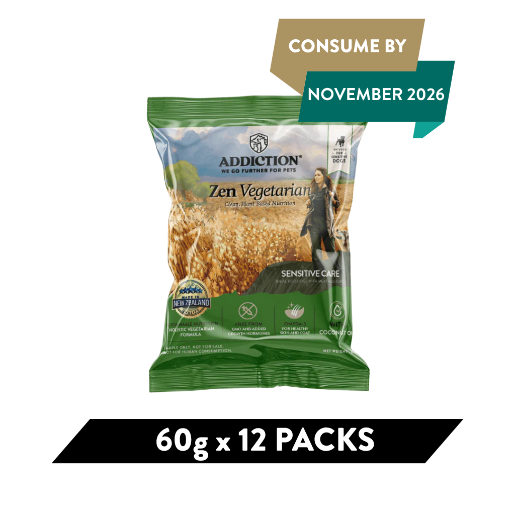 Addiction Zen Vegetarian Dry Dog Food - Pack of 12