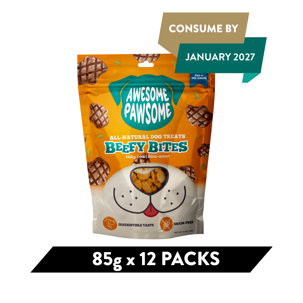Awesome Pawsome Beefy Bites - Pack of 12