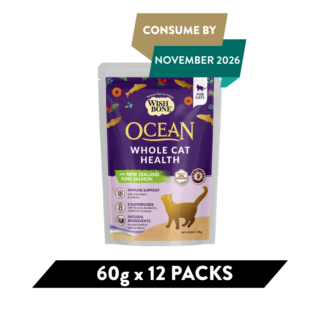 Wishbone Ocean for Cats New Zealand King Salmon - Pack of 12