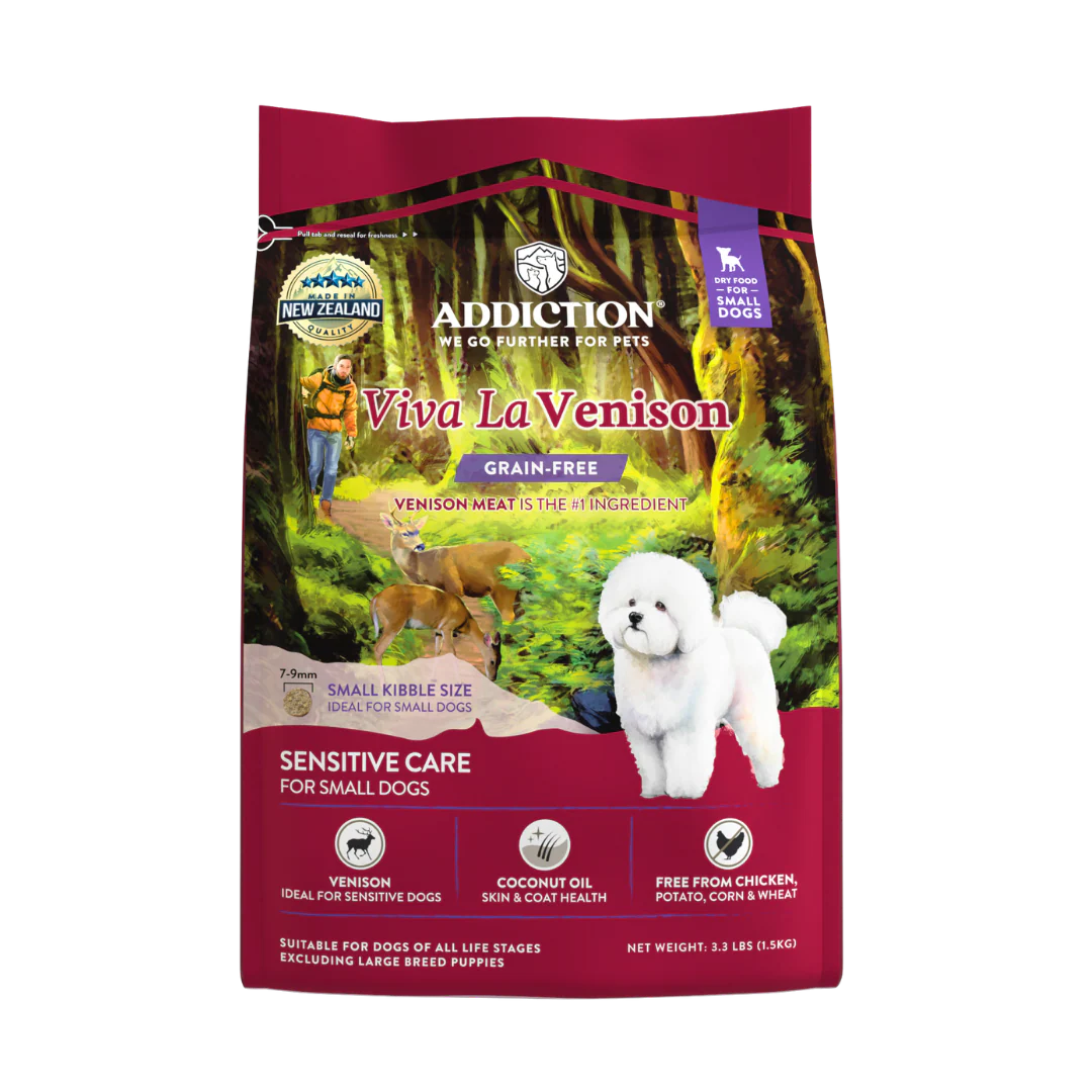 Addiction Viva La Venison Grain-Free Venison Small Breed Dry Dog Food
