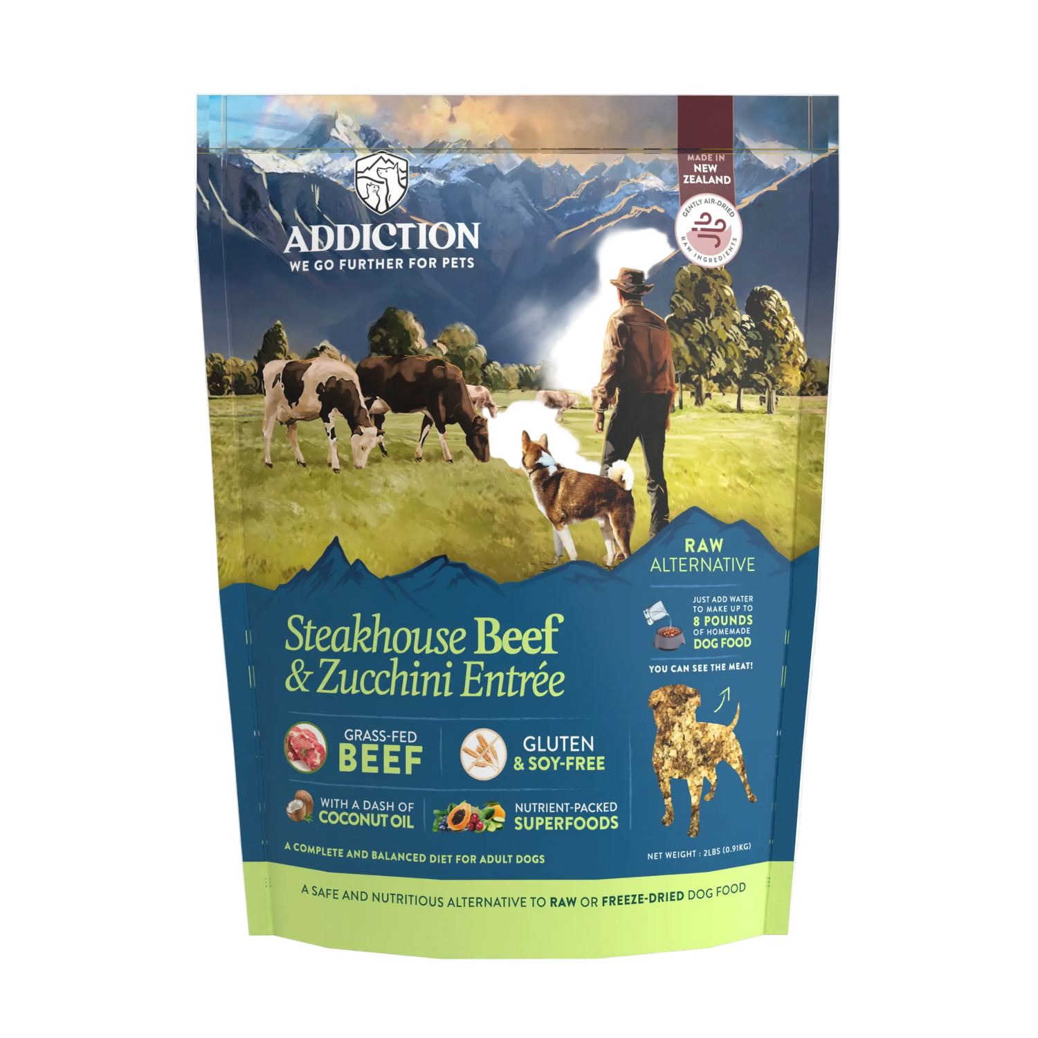 Steakhouse Beef & Zucchini Air-Dried Dog Food