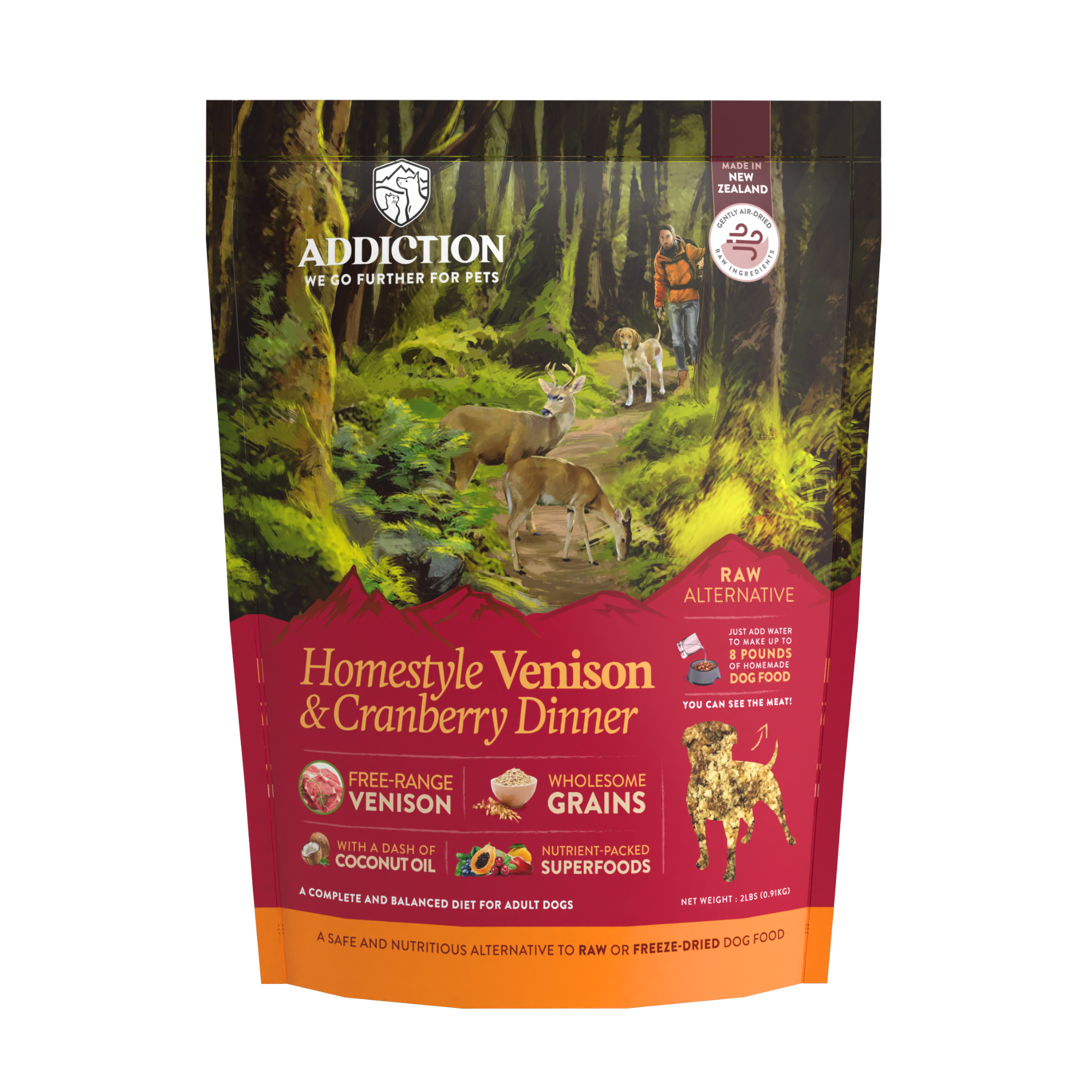 Homestyle Venison & Cranberry Dinner Air-Dried Dog Food