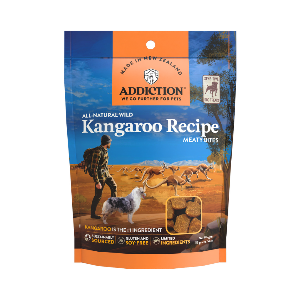 Addiction Meaty Bites All Life Stages Grain-free Premium Kangaroo Dog Treats