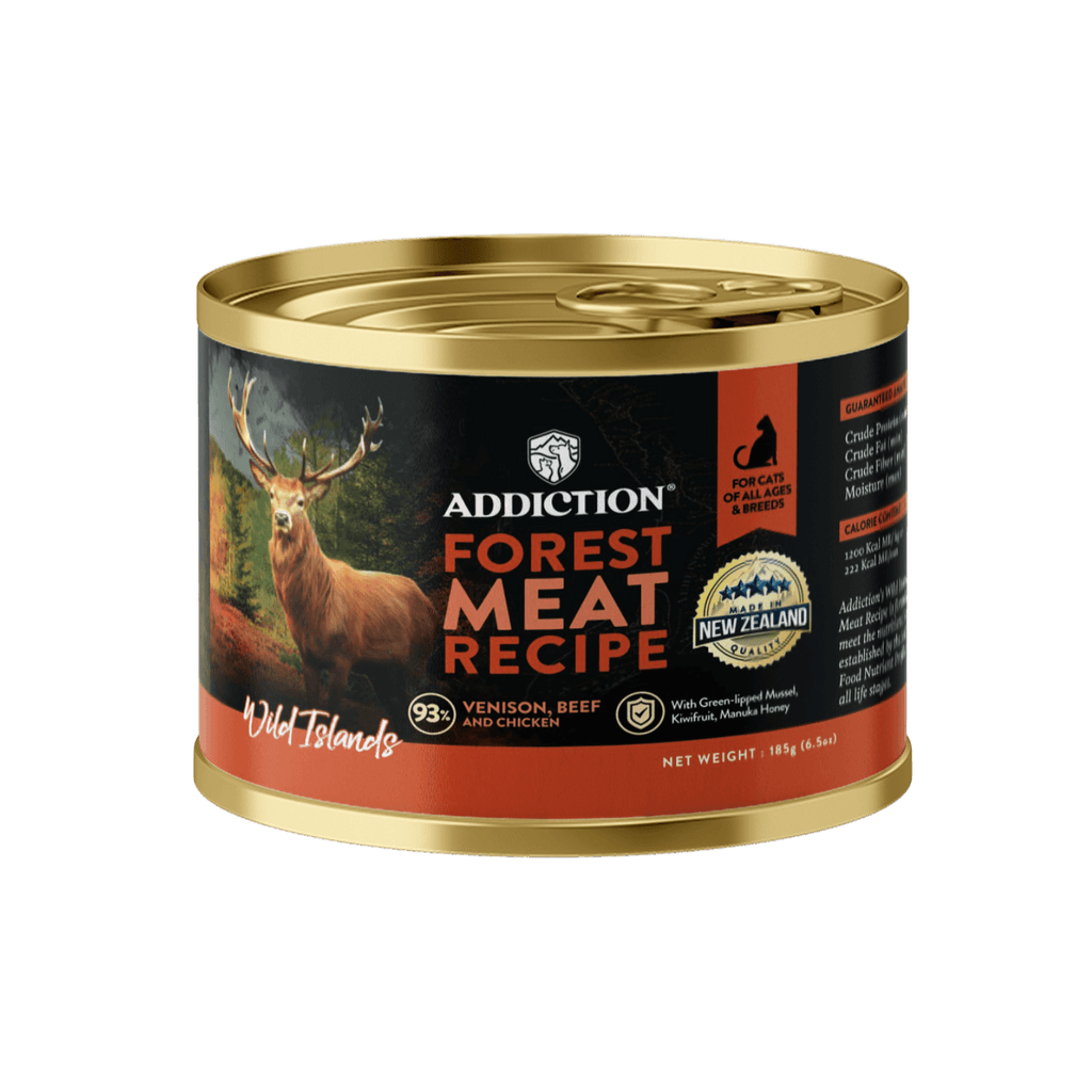 Wild Islands Forest Meat Premium Venison Beef Grain Free Canned Cat Addiction Pet Foods USA