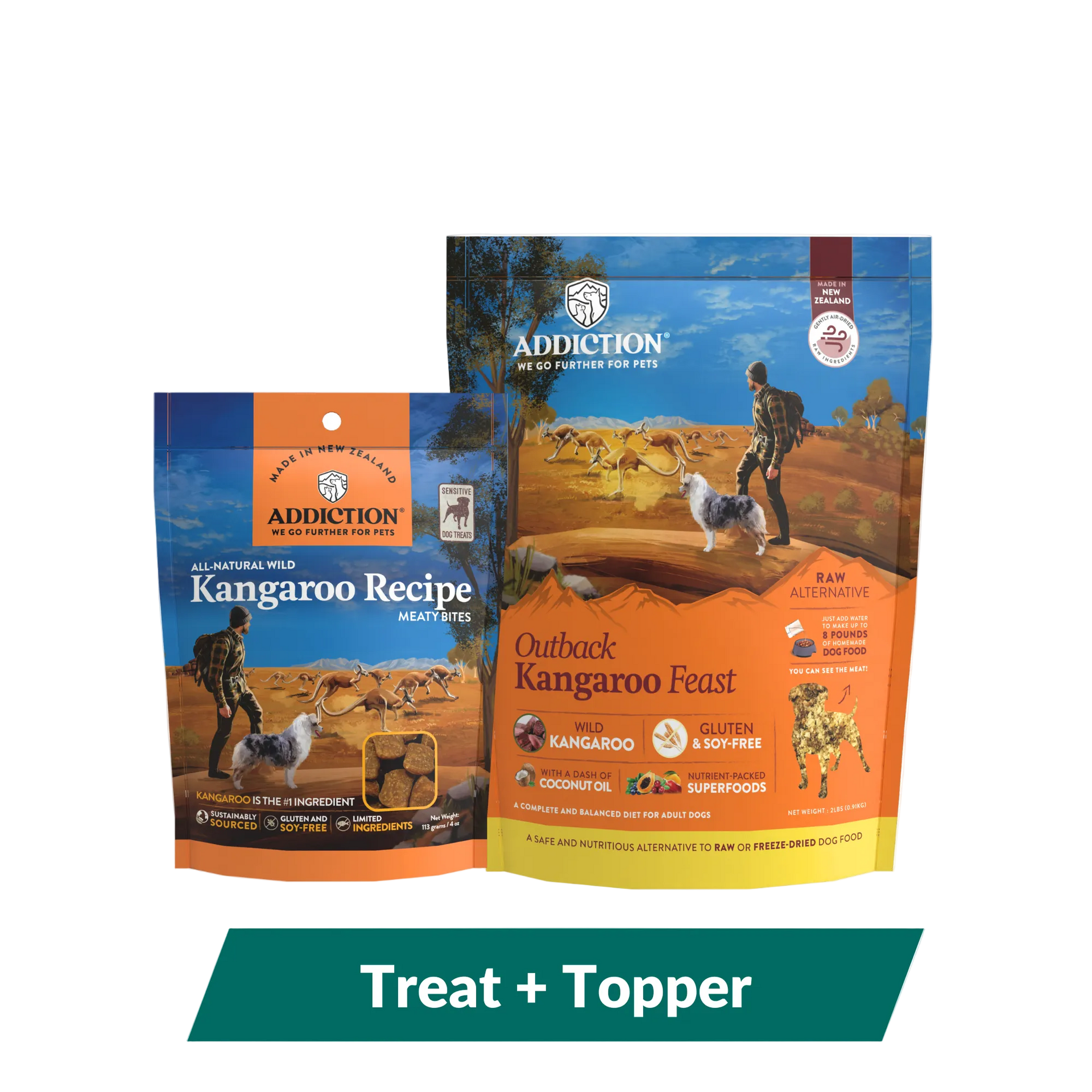 air freeze dried dog food Addiction Kangaroo Dog Food & Treats Bundle – Addiction Pet Foods USA