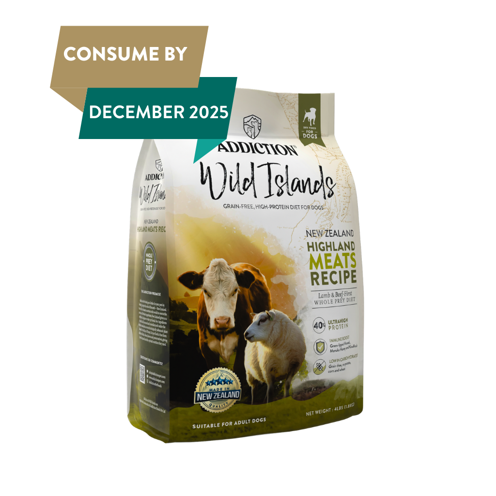 Addiction Wild Islands Highland Meats Grass-Fed Beef & Lamb Recipe Dry Dog Food
