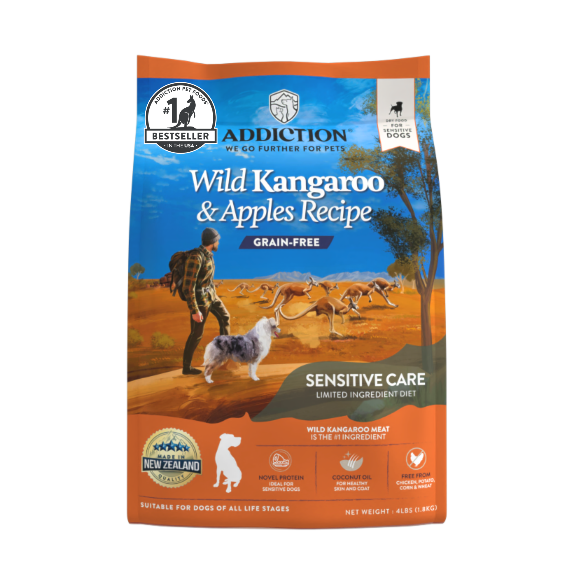 Wild Kangaroo & Apples Recipe Dry Dog Food