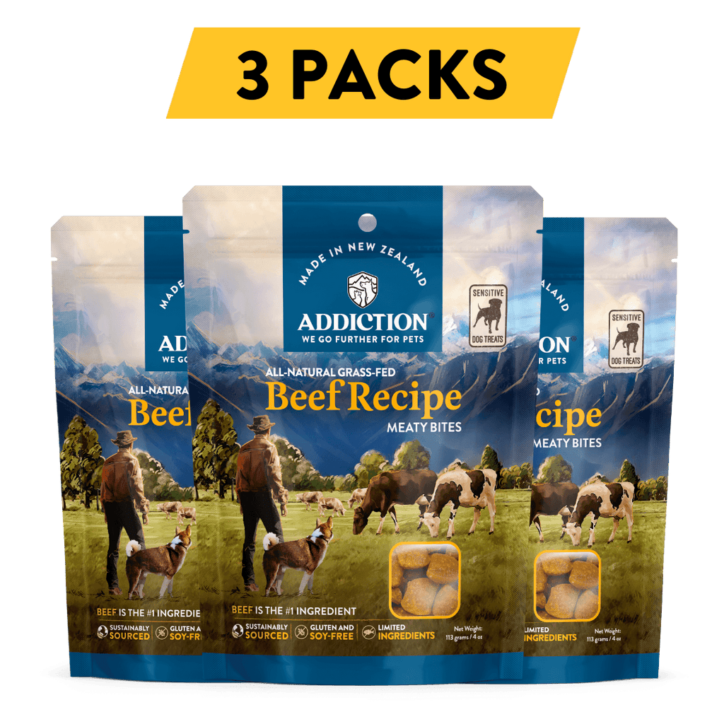 Addiction Beef Meaty Bites Hypoallergenic Dog Treats Addiction