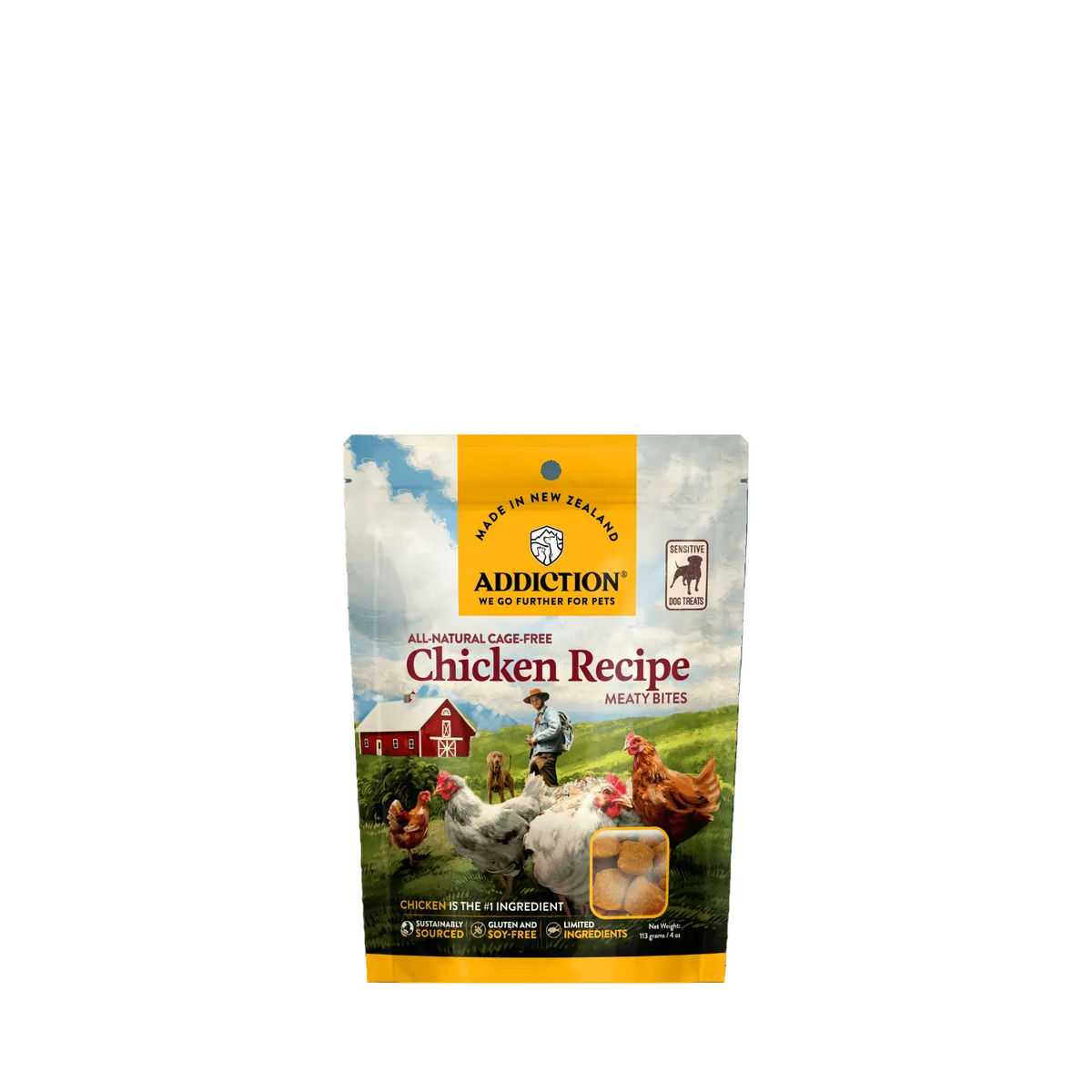 Addiction Chicken Meaty Bites - Hypoallergenic Dog Treats