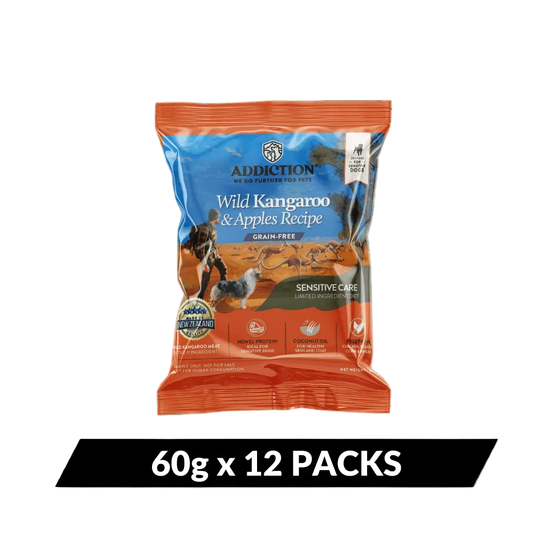 Wild Kangaroo & Apples Recipe Dry Dog Food - Trial Pack Bundle of 12