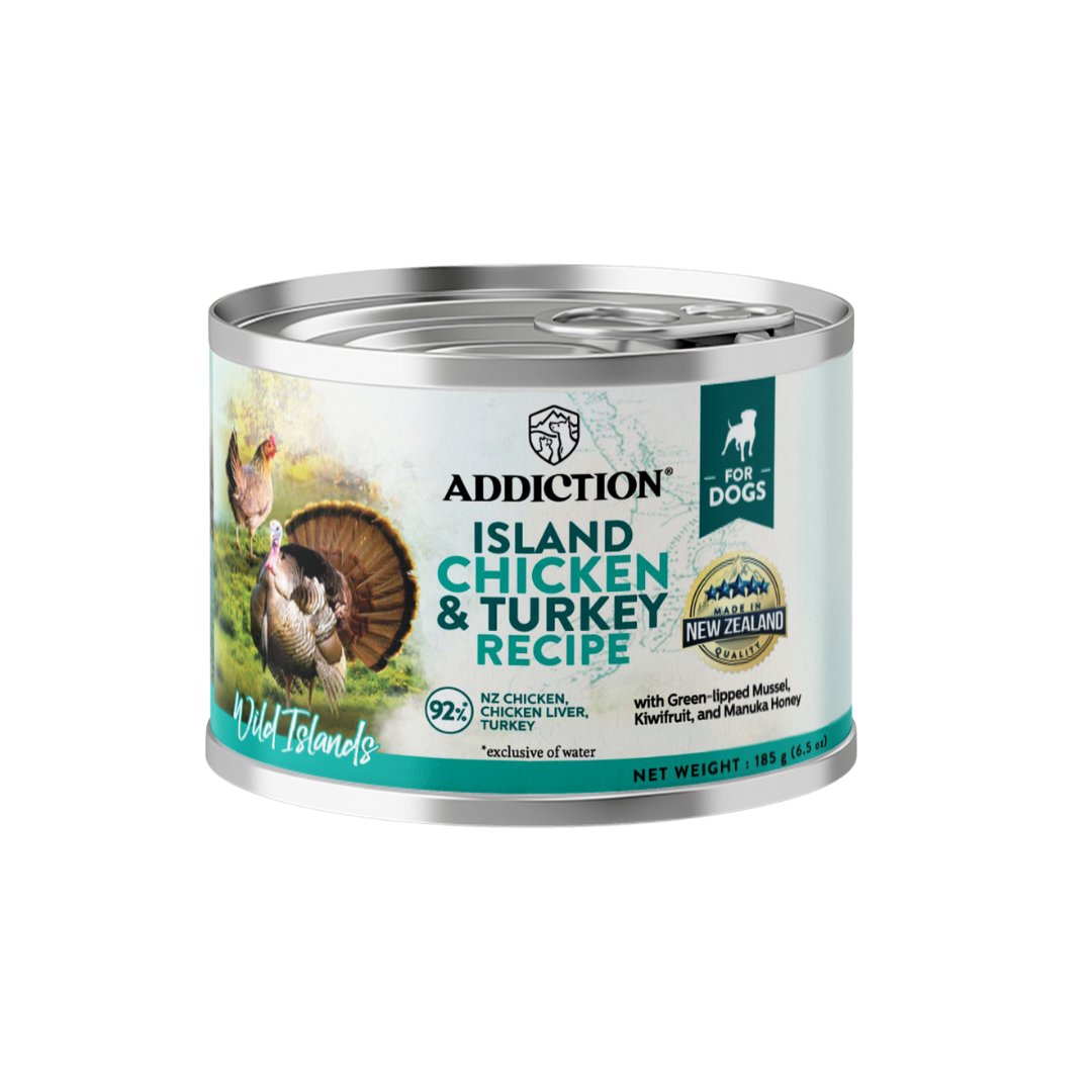 Wild Islands Island Chicken & Turkey Recipe Premium Grain-free Canned Dog Food 185g