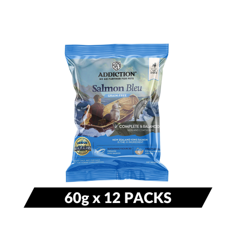Salmon Bleu Dry Dog Food - Trial Pack Bundle of 12