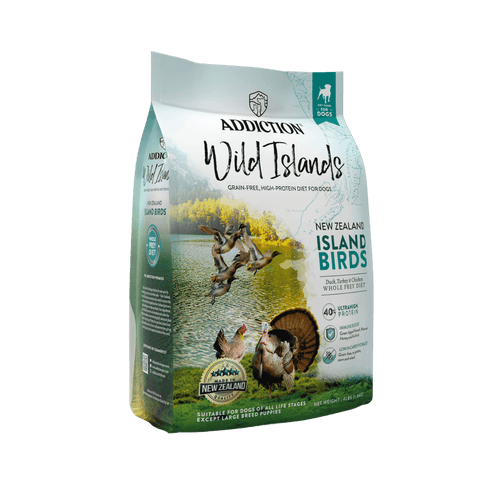 Island Bird Premium Duck Turkey & Chicken Dry Dog Food - Trial Pack Bundle of 12