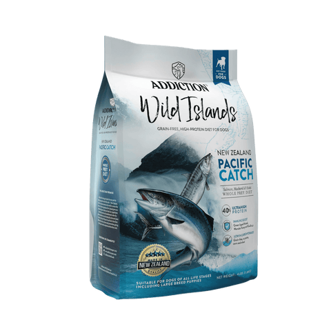 Pacific Catch Premium King Salmon Mackerel & Hoki Dry Dog Food - Trial Pack Bundle of 12