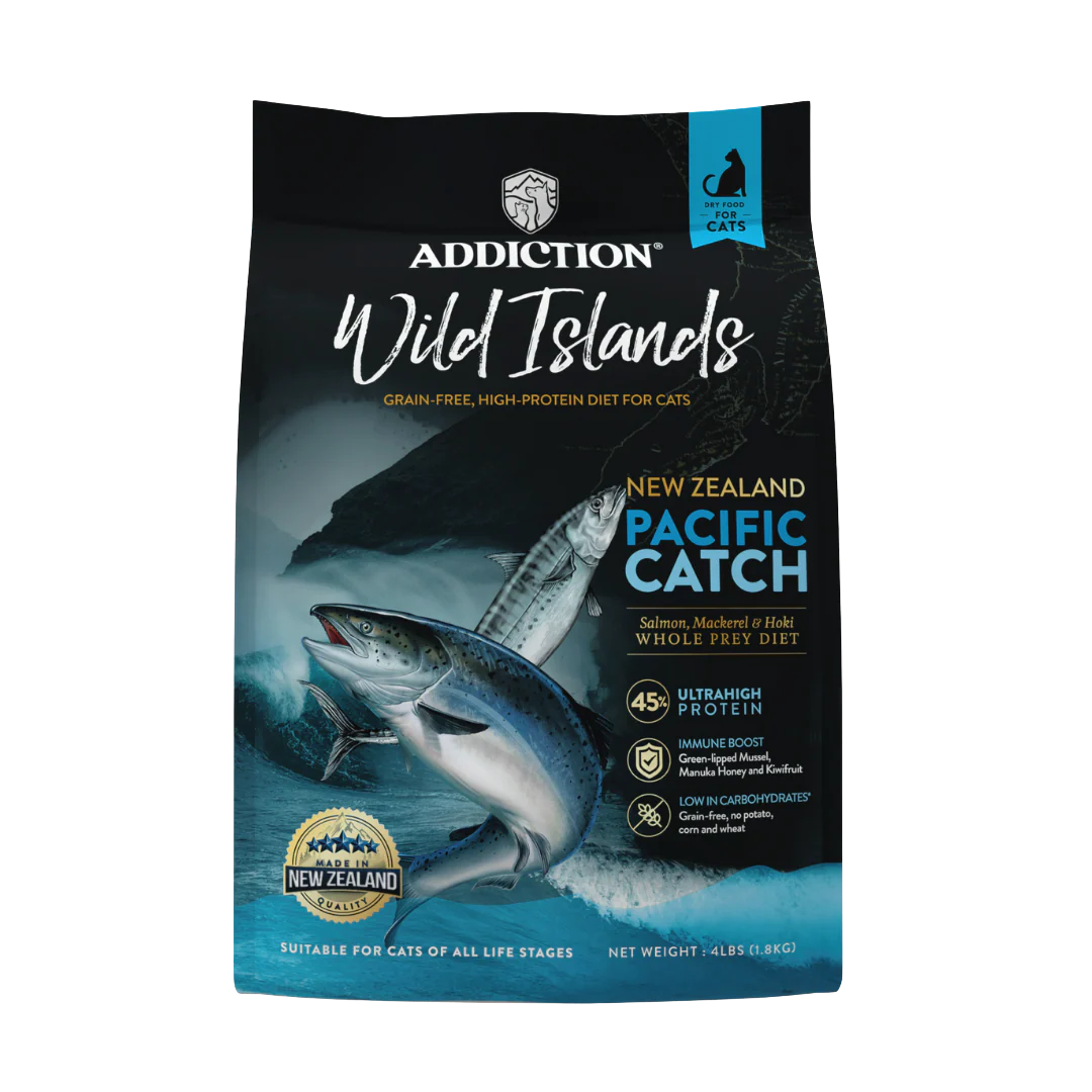 Wild Islands Pacific Catch Premium King Salmon Mackerel & Hoki Dry Cat Food