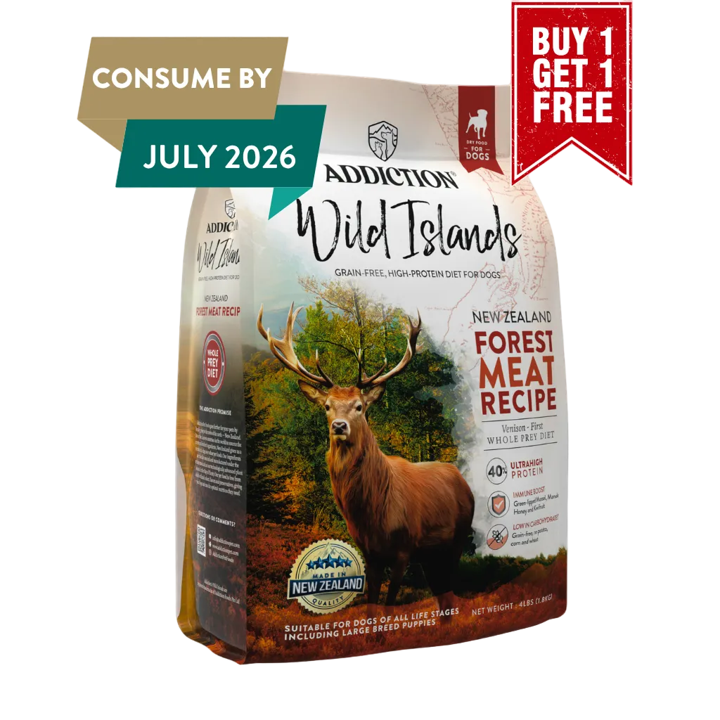Addiction Wild Islands Forest Meat Premium Venison Recipe Dry Dog Food