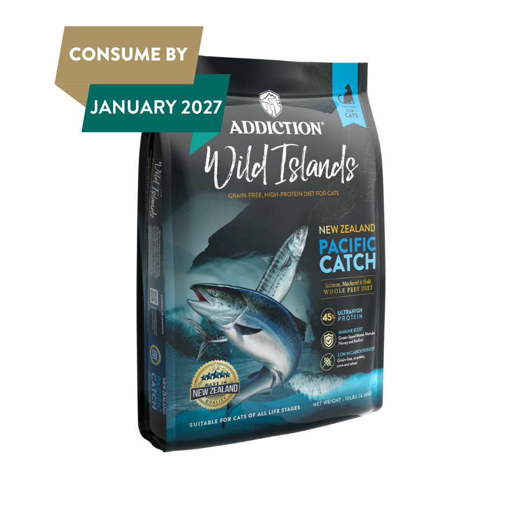 Addiction Wild Islands Pacific Catch Premium King Salmon Mackerel & Hoki Dry Cat Food