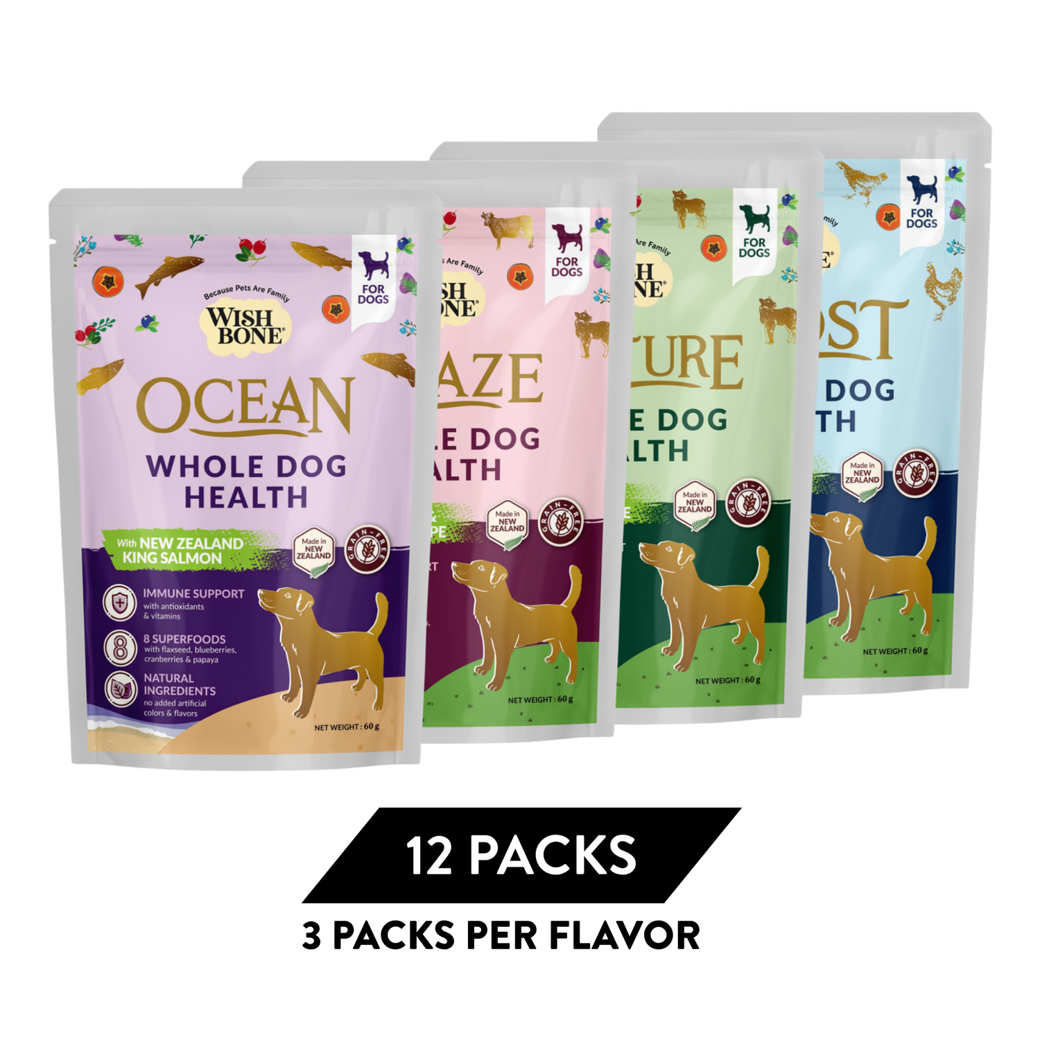 Wishbone Dry Dog Food Trial Pack Bundle