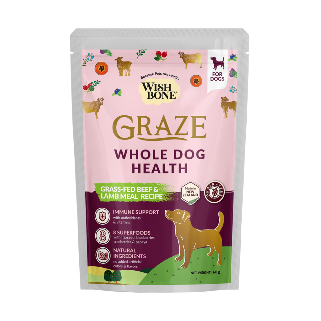 [FREE] Wishbone Graze Beef and Lamb Dry Dog Food - 60g Trial Pack