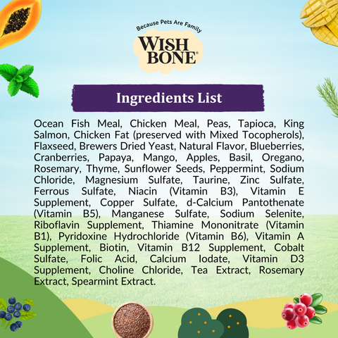Wishbone Ocean New Zealand King Salmon Dry Cat Food