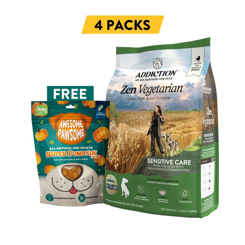 Zen vegetarian dog shop food