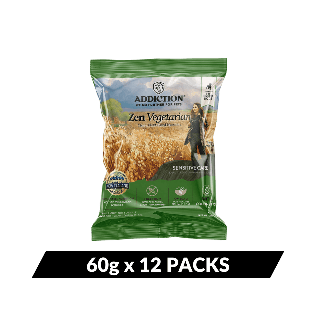 Addiction Zen Vegetarian Dry Dog Food Sample Packs – Addiction