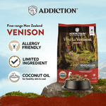 Addiction Viva La Venison Dog Food & Treats Bundle - Addiction Pet Foods USA