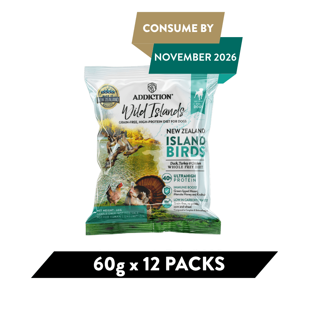Addiction Wild Islands Bird Premium Duck Turkey & Chicken Dry Dog Food - Pack of 12 - Addiction Pet Foods USA