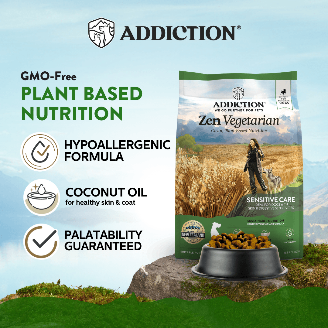 Addiction Zen Vegetarian Dog Food & Vegan Treats Bundle - Addiction Pet Foods USA