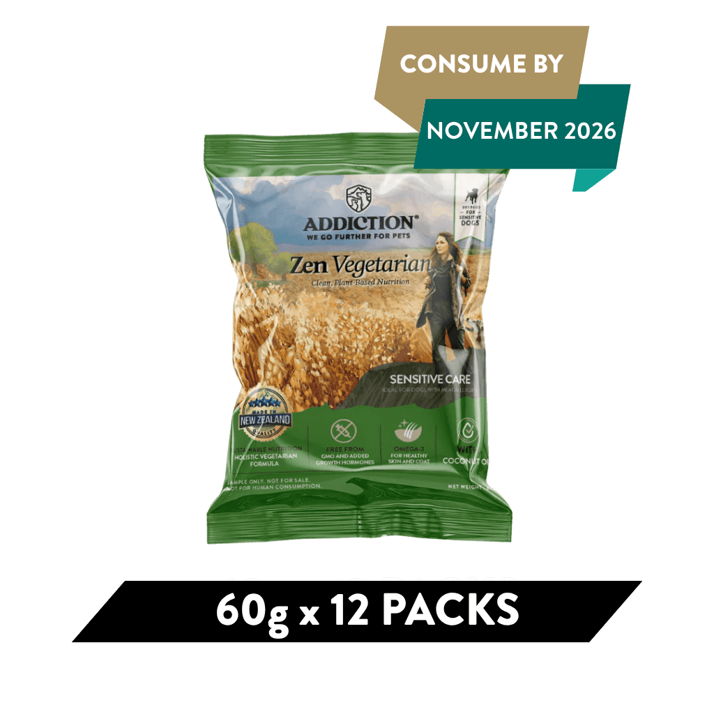 Addiction Zen Vegetarian Dry Dog Food - Pack of 12 - Addiction Pet Foods USA