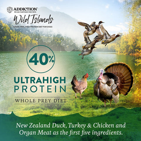 Island Bird Premium Duck Turkey & Chicken Dry Dog Food - Trial Pack Bundle of 12