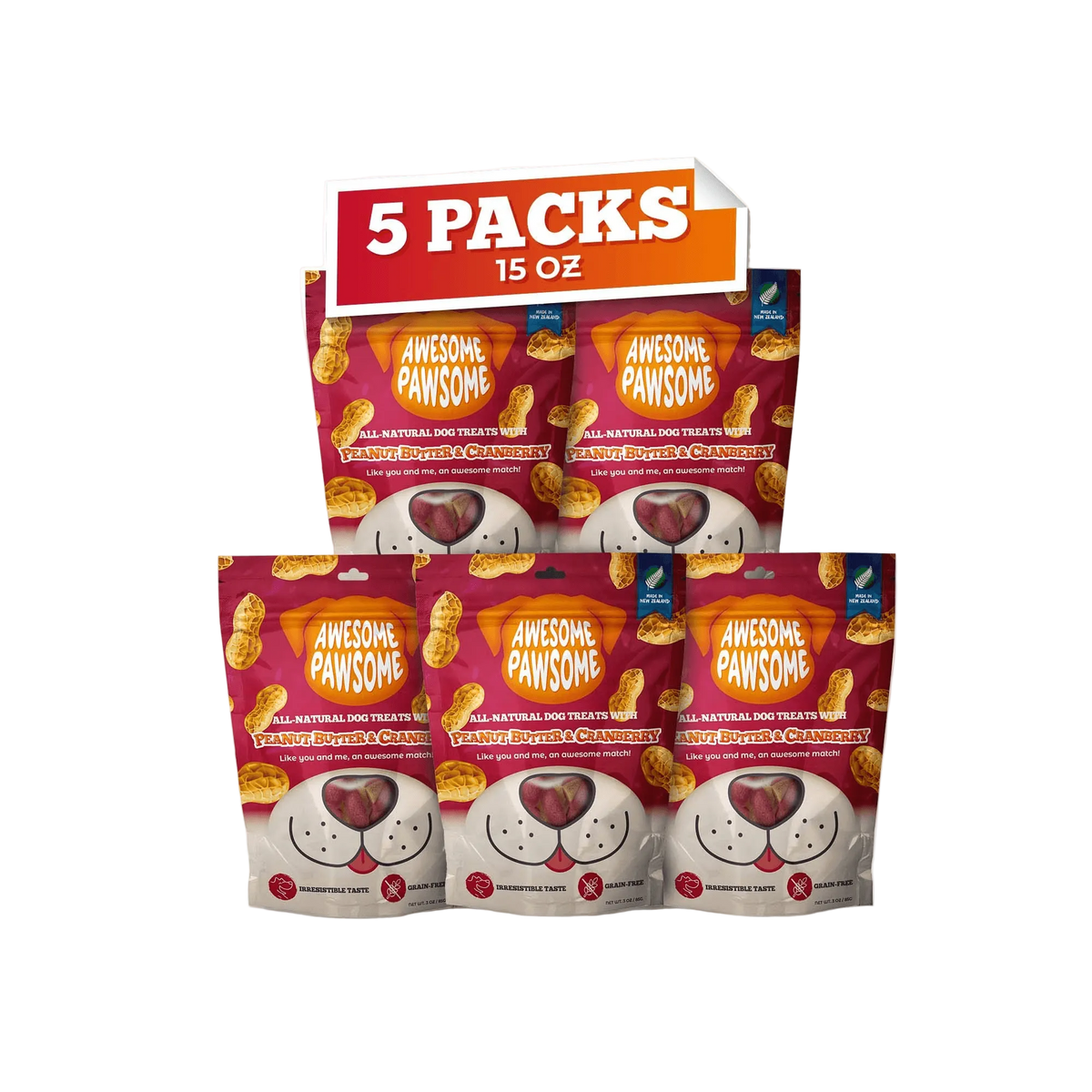 Awesome Pawsome Peanut Butter & Cranberry - Addiction Pet Foods USA