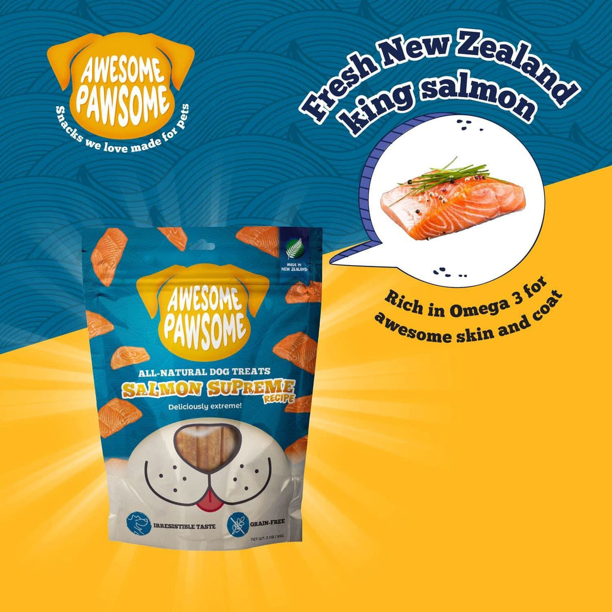 Awesome Pawsome Salmon Supreme Recipe - Addiction Pet Foods USA