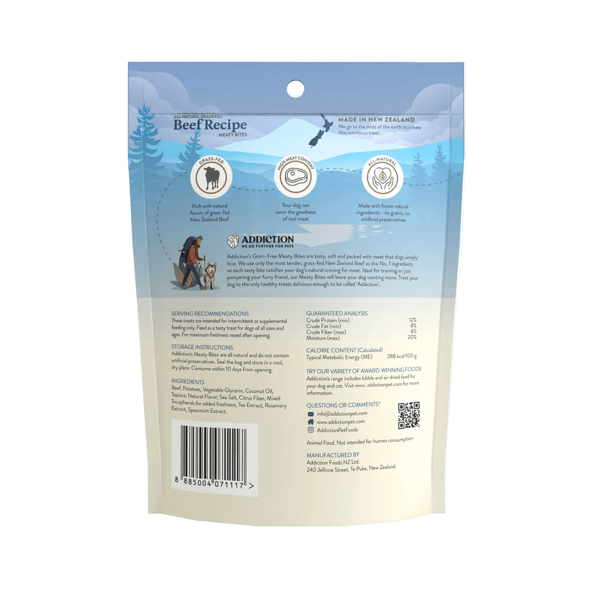 Beef Meaty Bites - Hypoallergenic Dog Treats - Addiction Pet Foods USA
