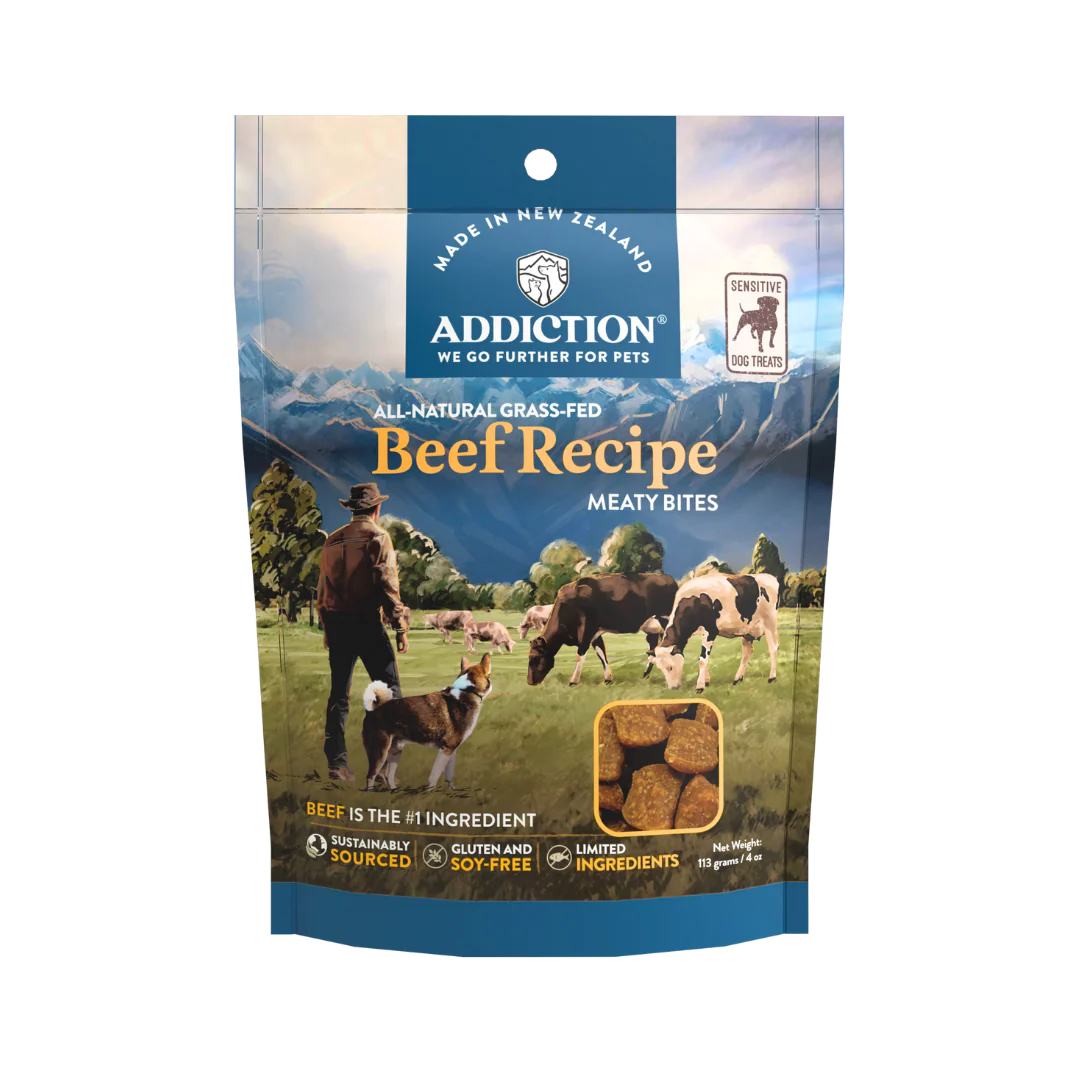 Beef Meaty Bites - Hypoallergenic Dog Treats - Addiction Pet Foods USA